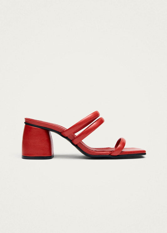 Indiana Rift Red Leather Sandals