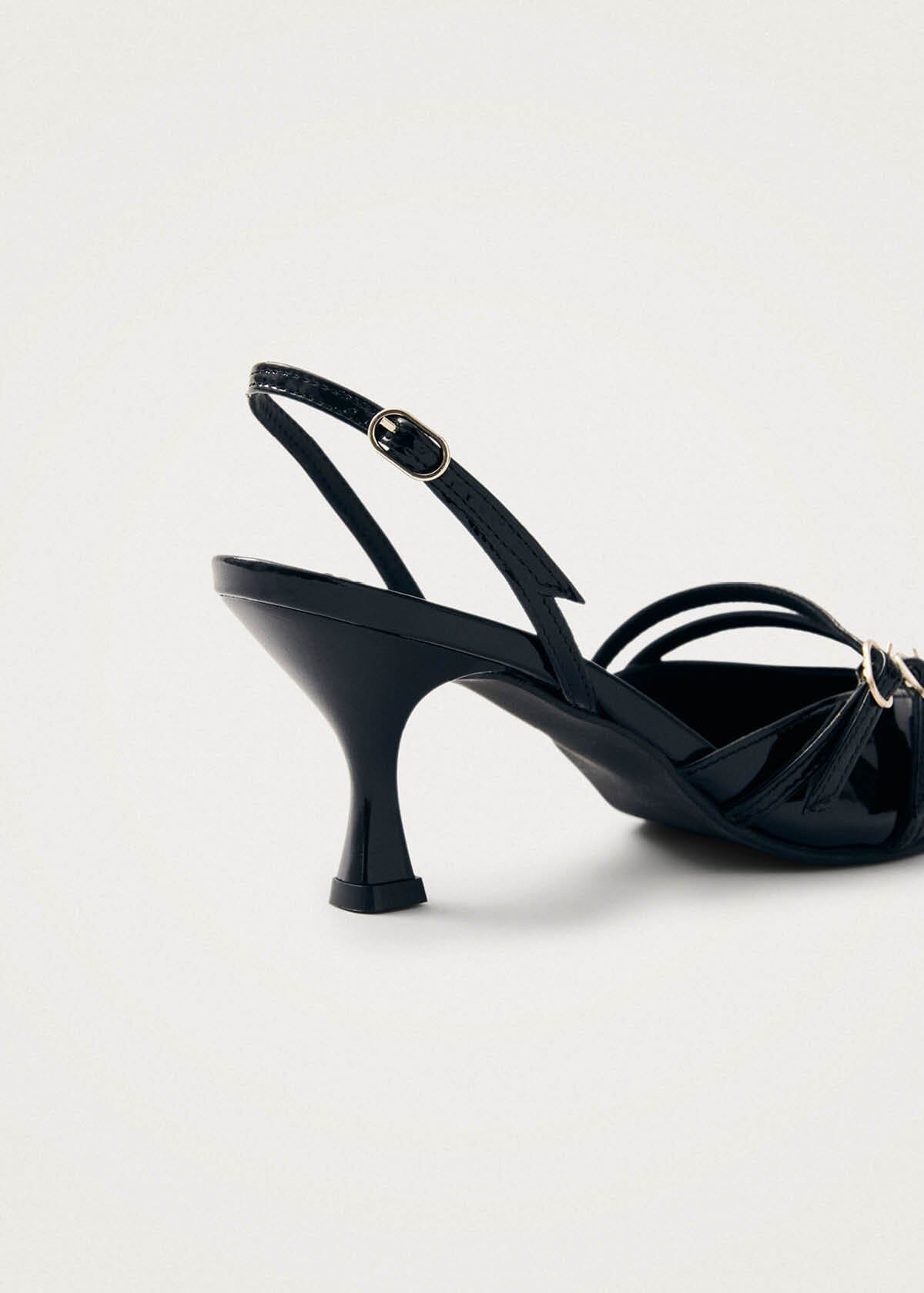 Joelle Onix Black Leather Pumps