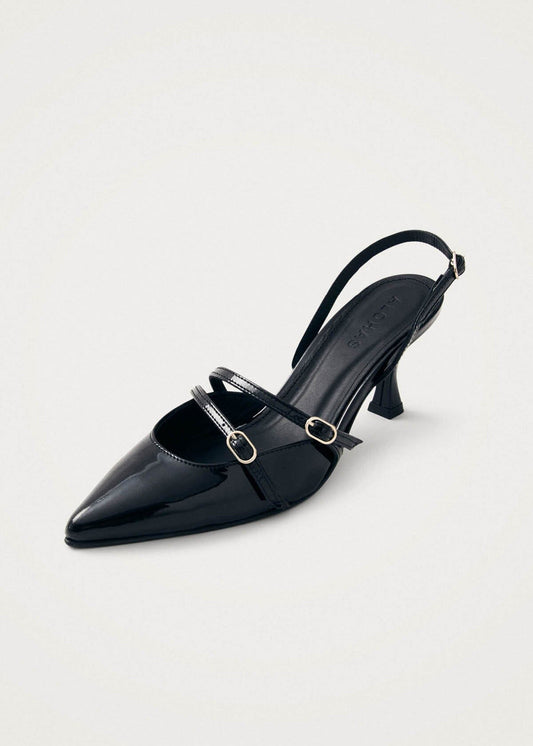 Joelle Black Patent Leather Pumps-image