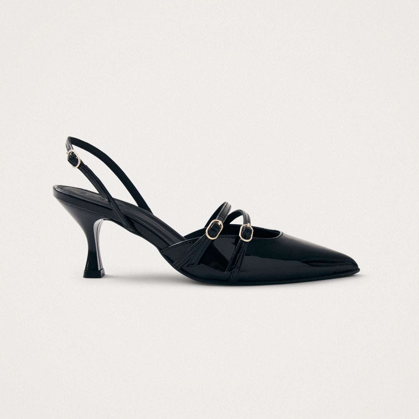 Joelle Black Patent Leather Pumps Pumps ALOHAS