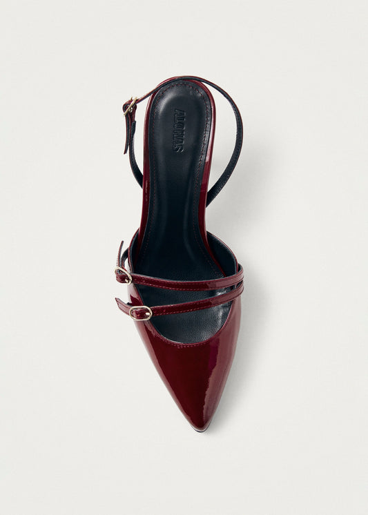 Joelle Burgundy Patent Leather Pumps-image