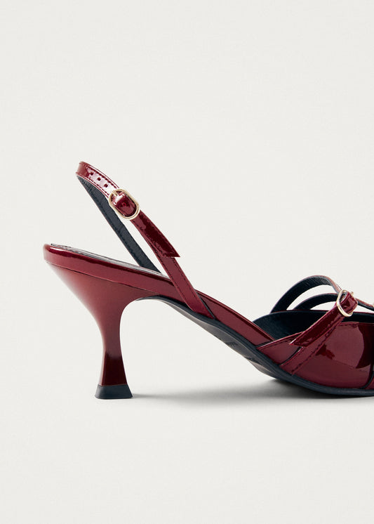 Joelle Burgundy Patent Leather Pumps-image