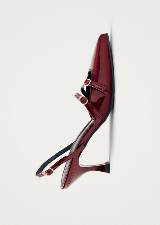 Joelle Burgundy Patent Leather Pumps-image
