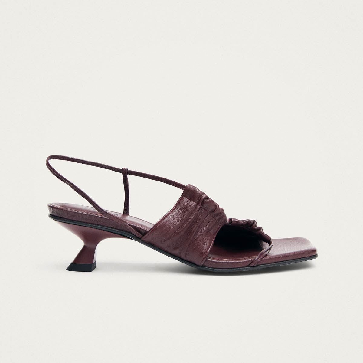 Juniper Burgundy Leather Sandals