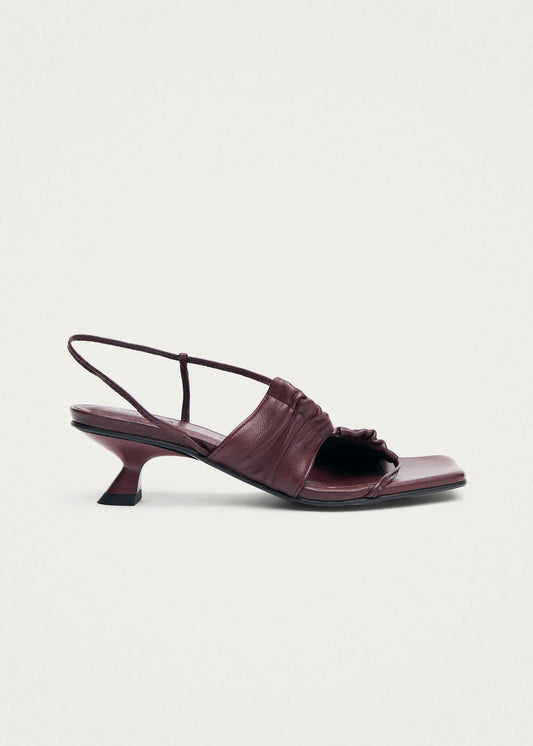 Juniper Burgundy Leather Sandals-image