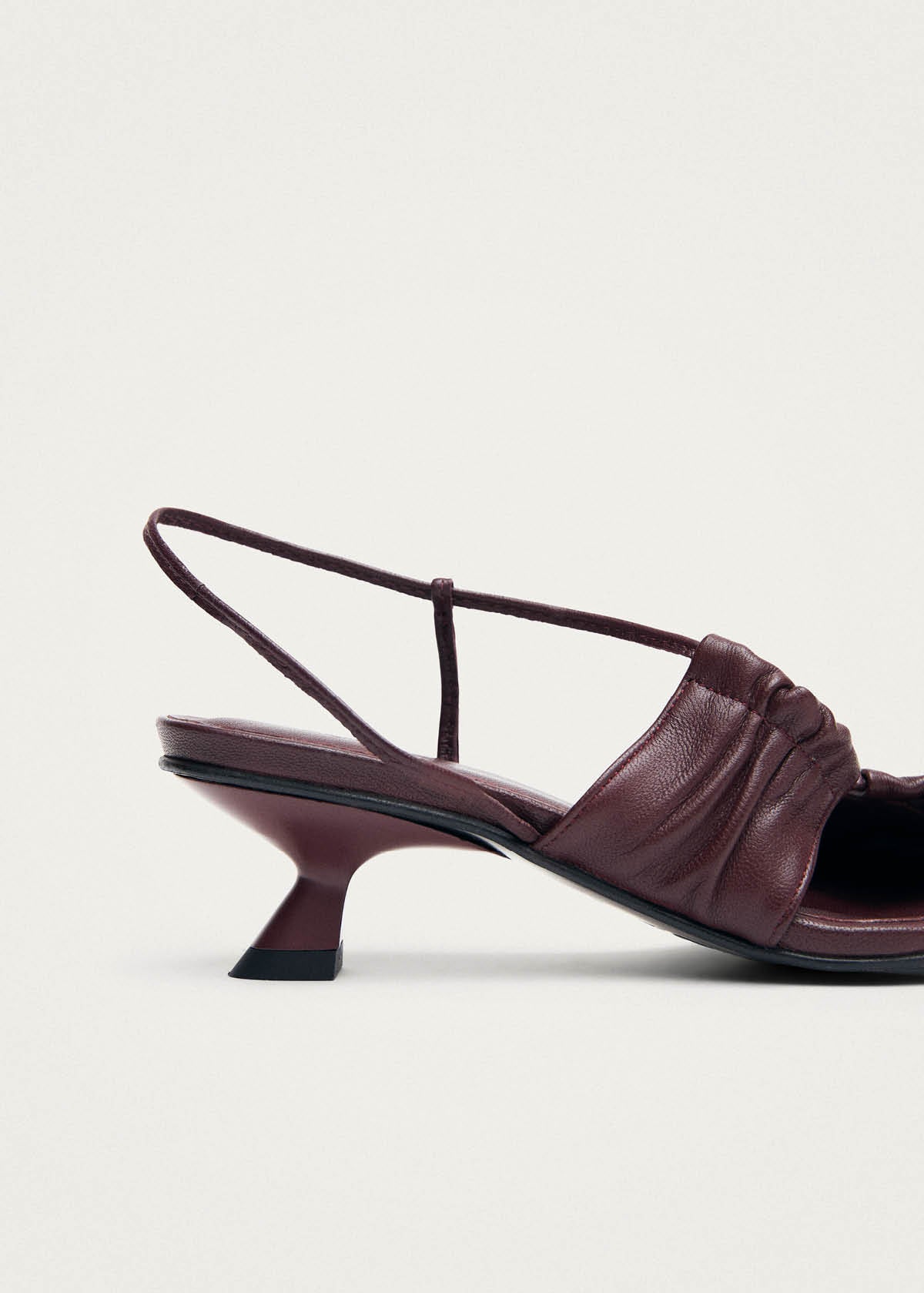 Juniper Burgundy Leather Sandals