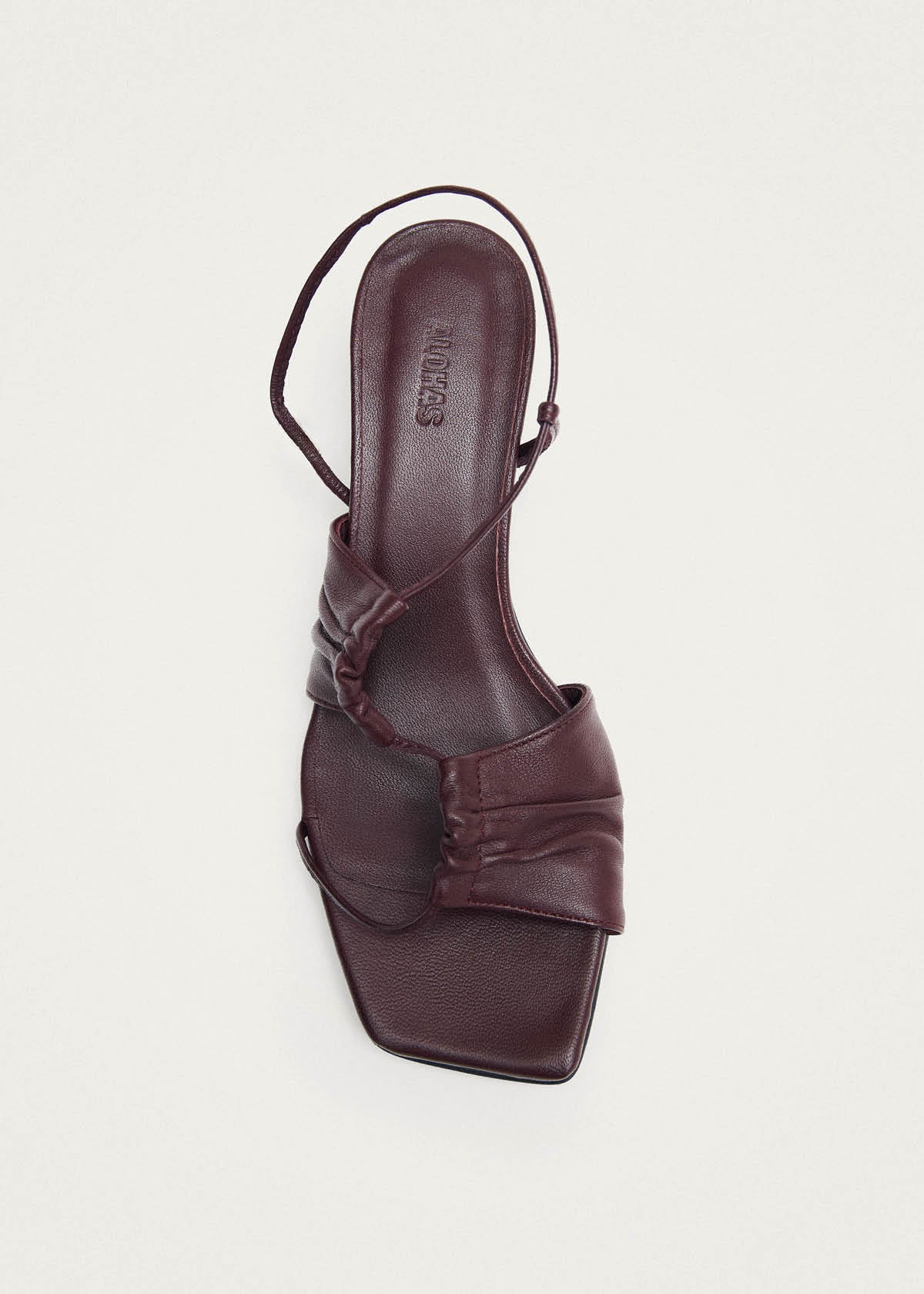 Juniper Burgundy Leather Sandals
