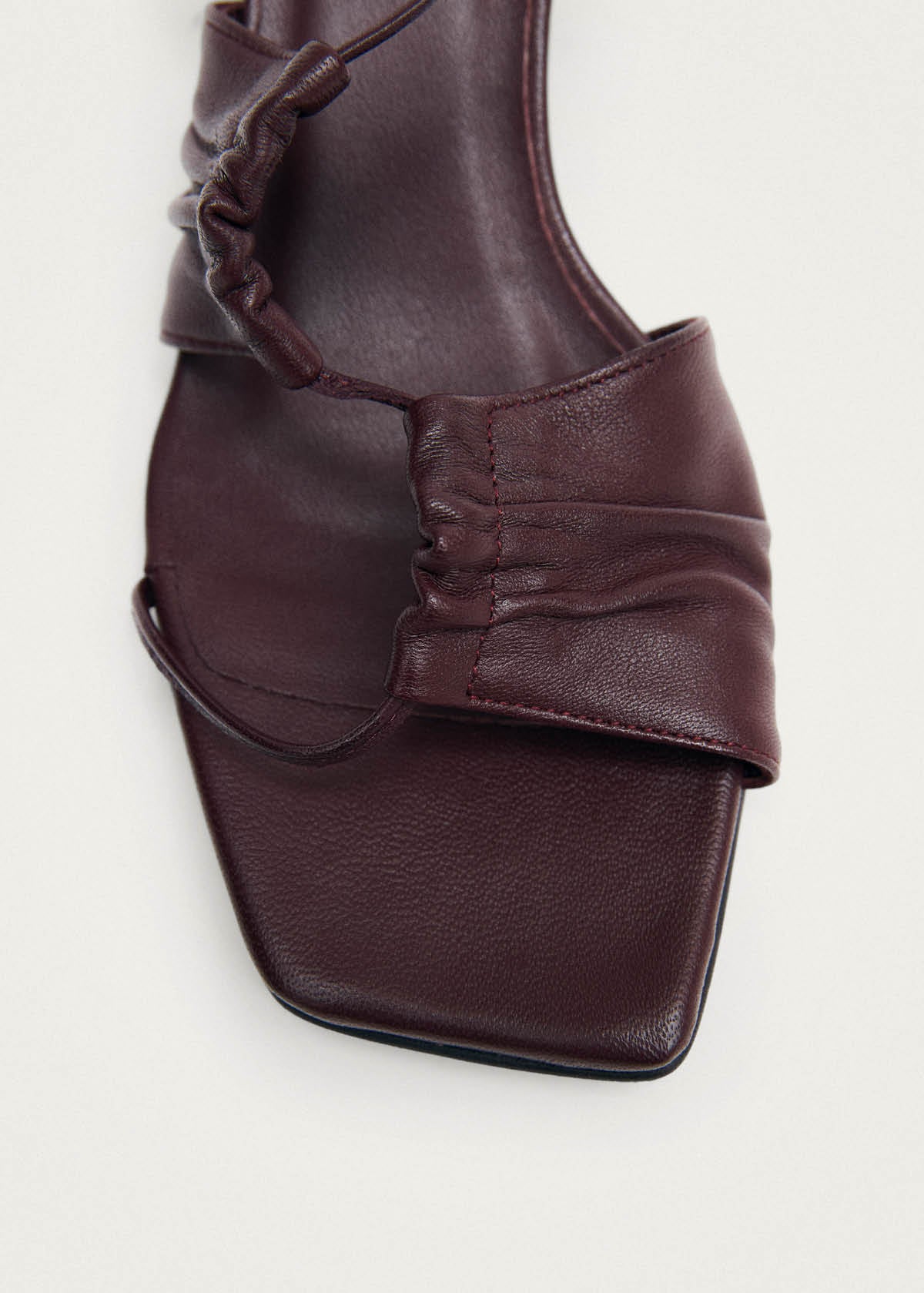 Juniper Burgundy Leather Sandals