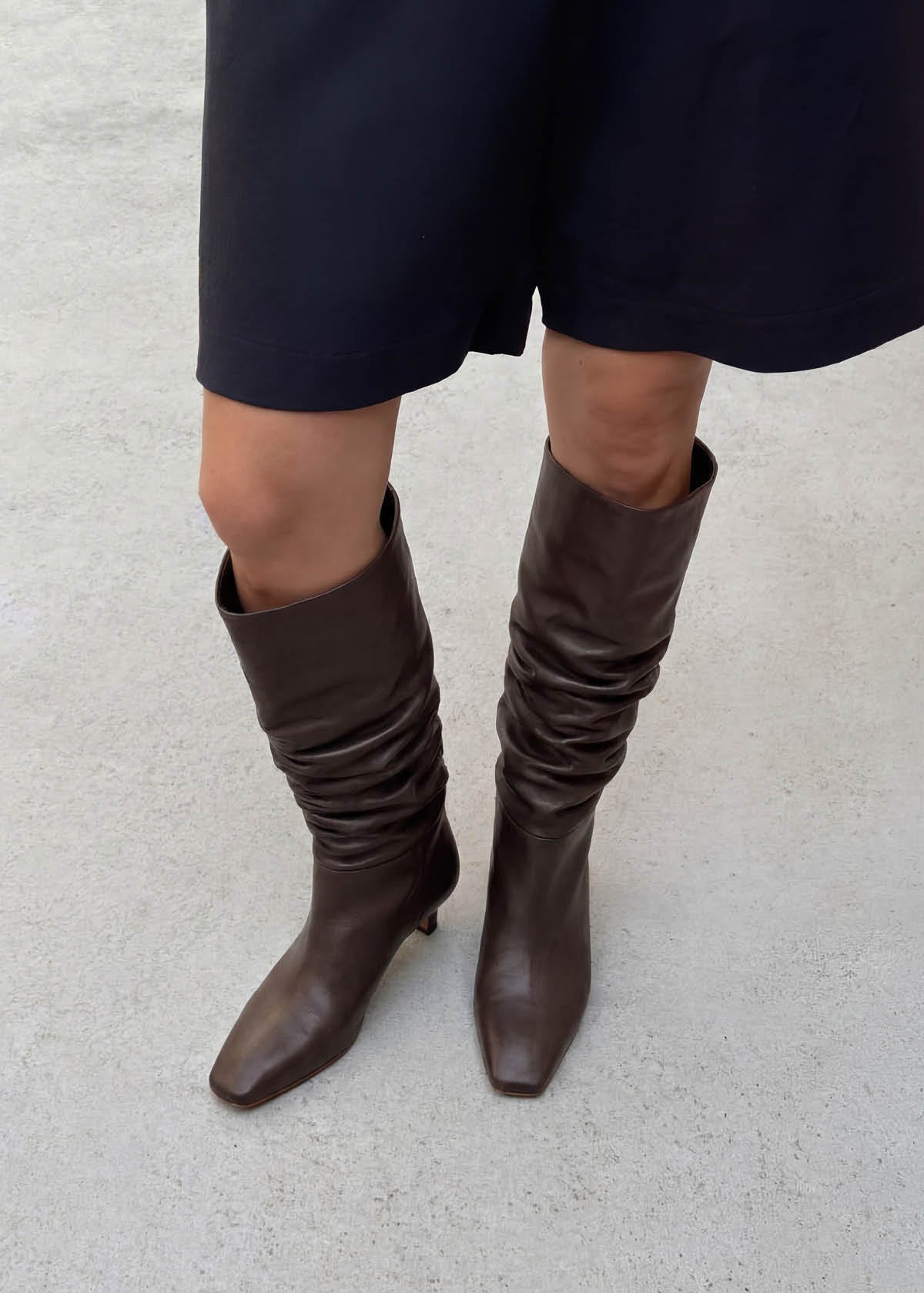 Kalila Braune Lederstiefel