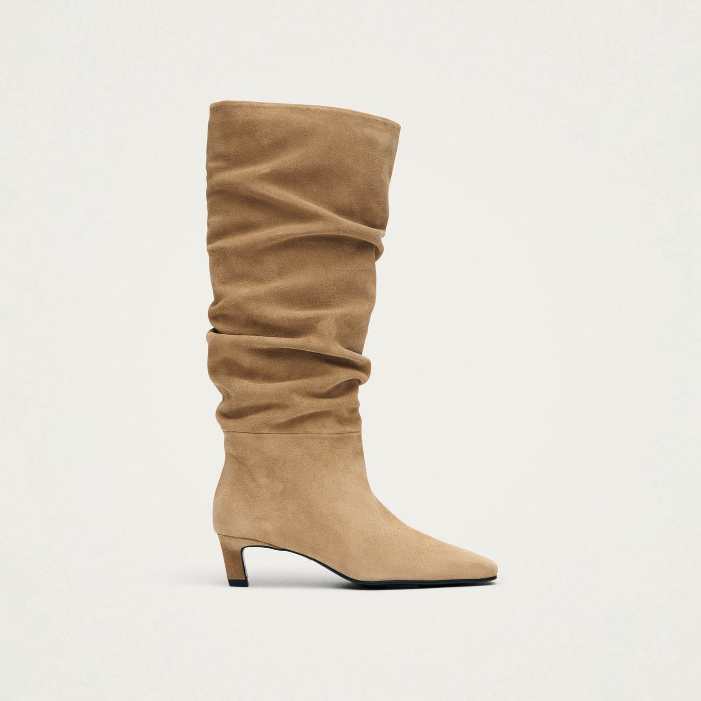 Kalila Suede Sand Leather Boots