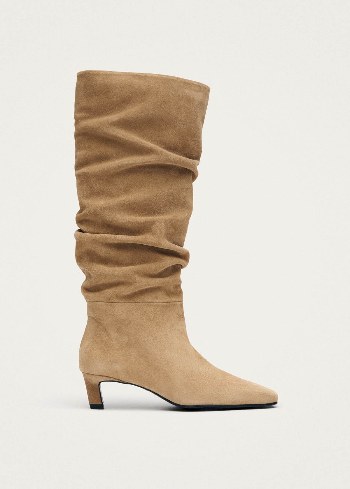 Kalila Suede Sand Leather Boots