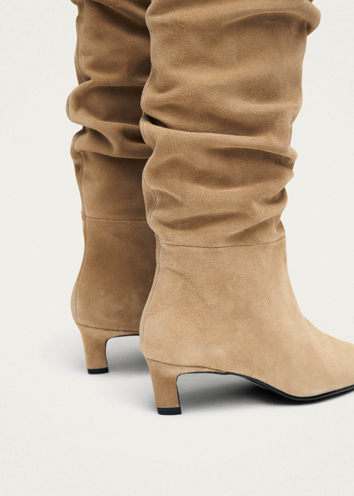 Kalila Suede Sand Leather Boots