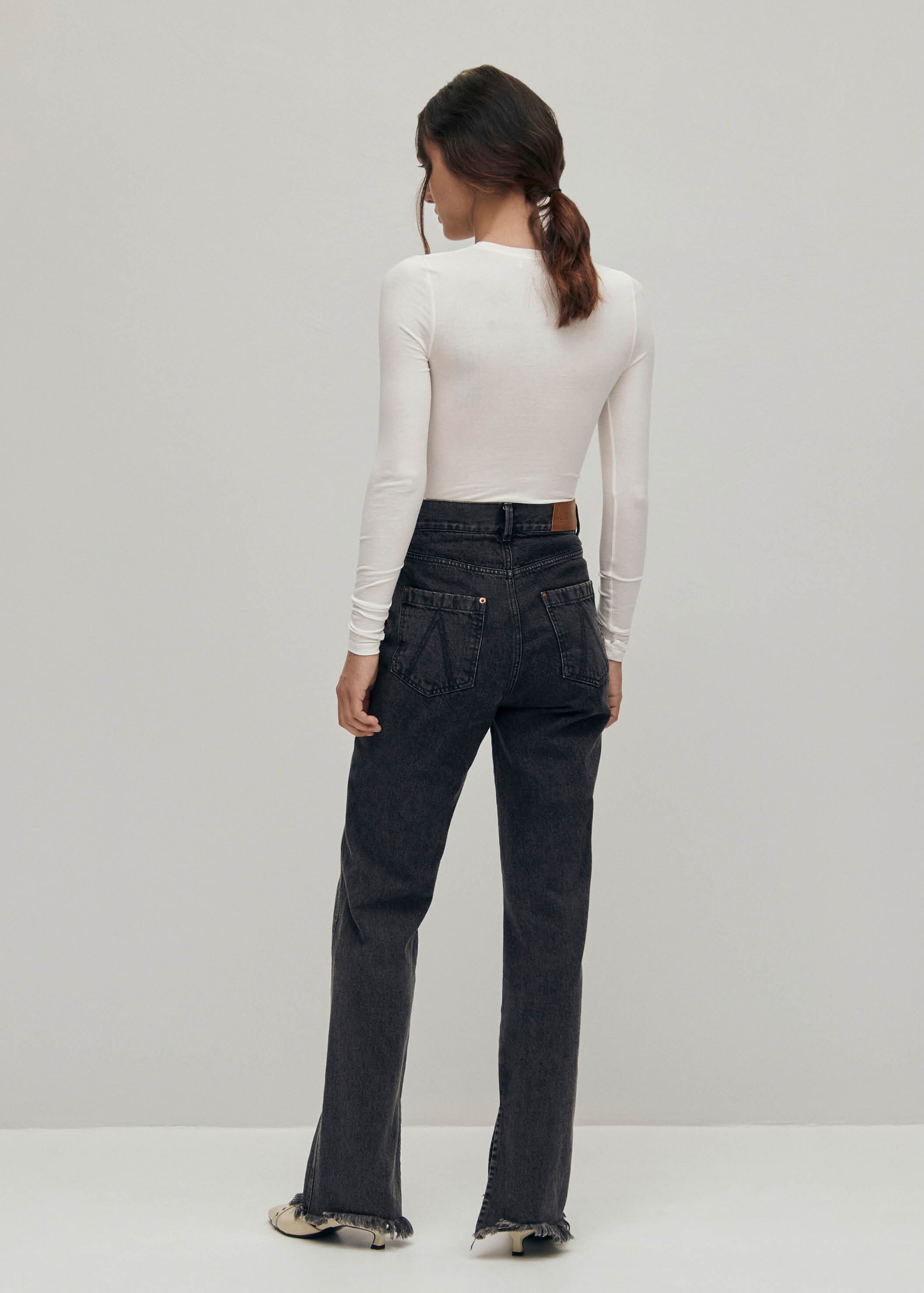 Kansas Black Denim Pants | ALOHAS