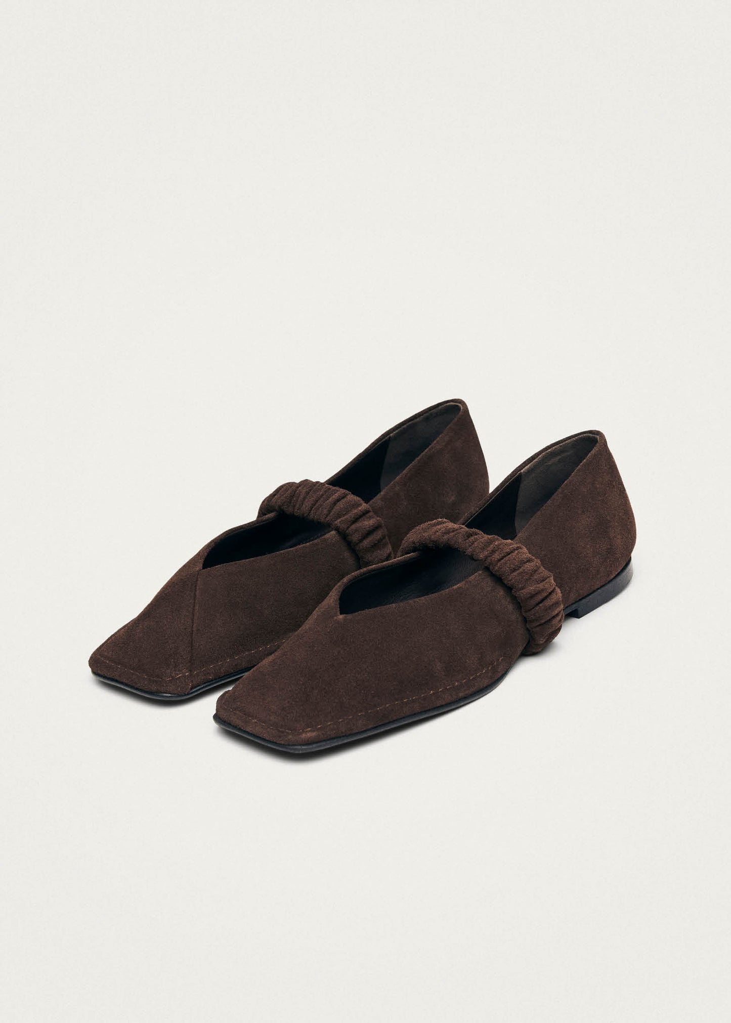 Lautan Ballerine in Pelle Scamosciata Marrone