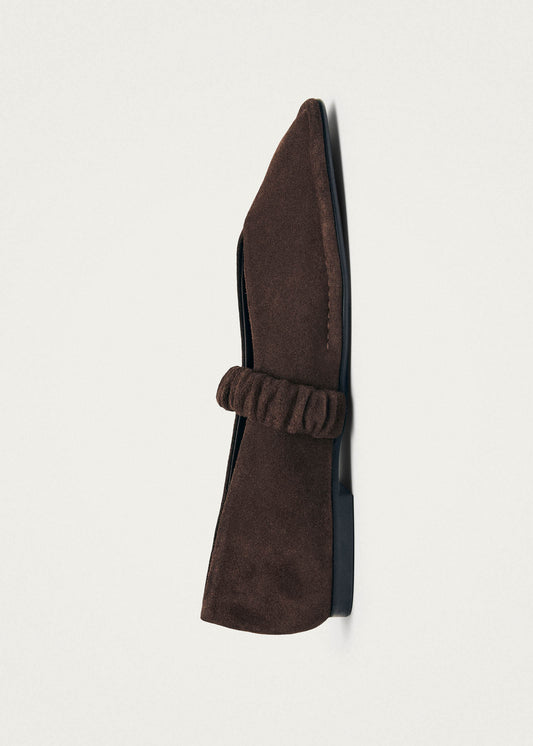 Lautan Ballerine in Pelle Scamosciata Marrone-image