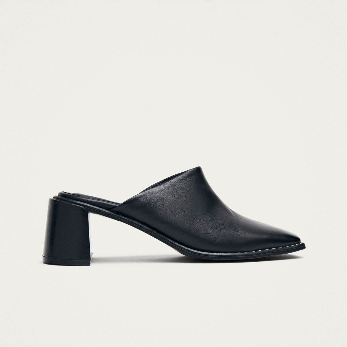 Mules Lex en cuir noir
