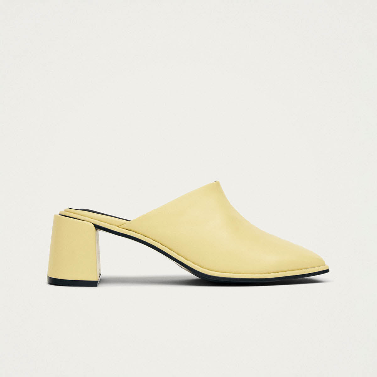 Mules Lex Butter en cuir jaune