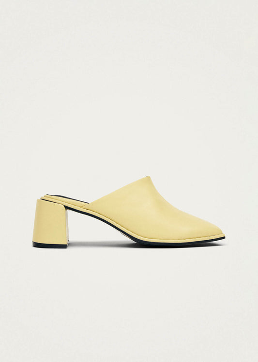 Lex Butter Gelbe Leder-Mules-image
