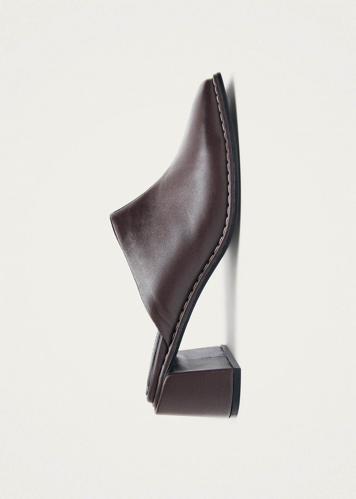 Mules en cuir Lex chocolat noir
