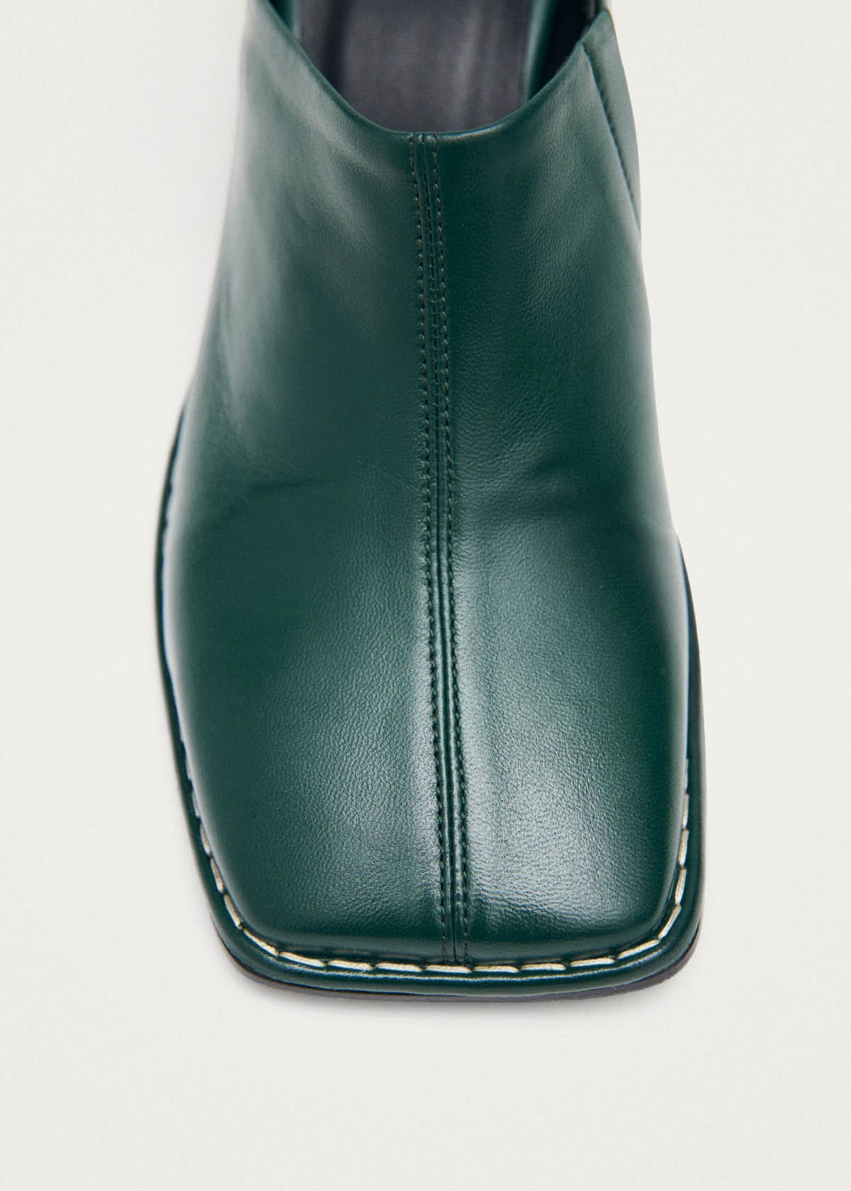 Mules Lex en cuir vert foncé