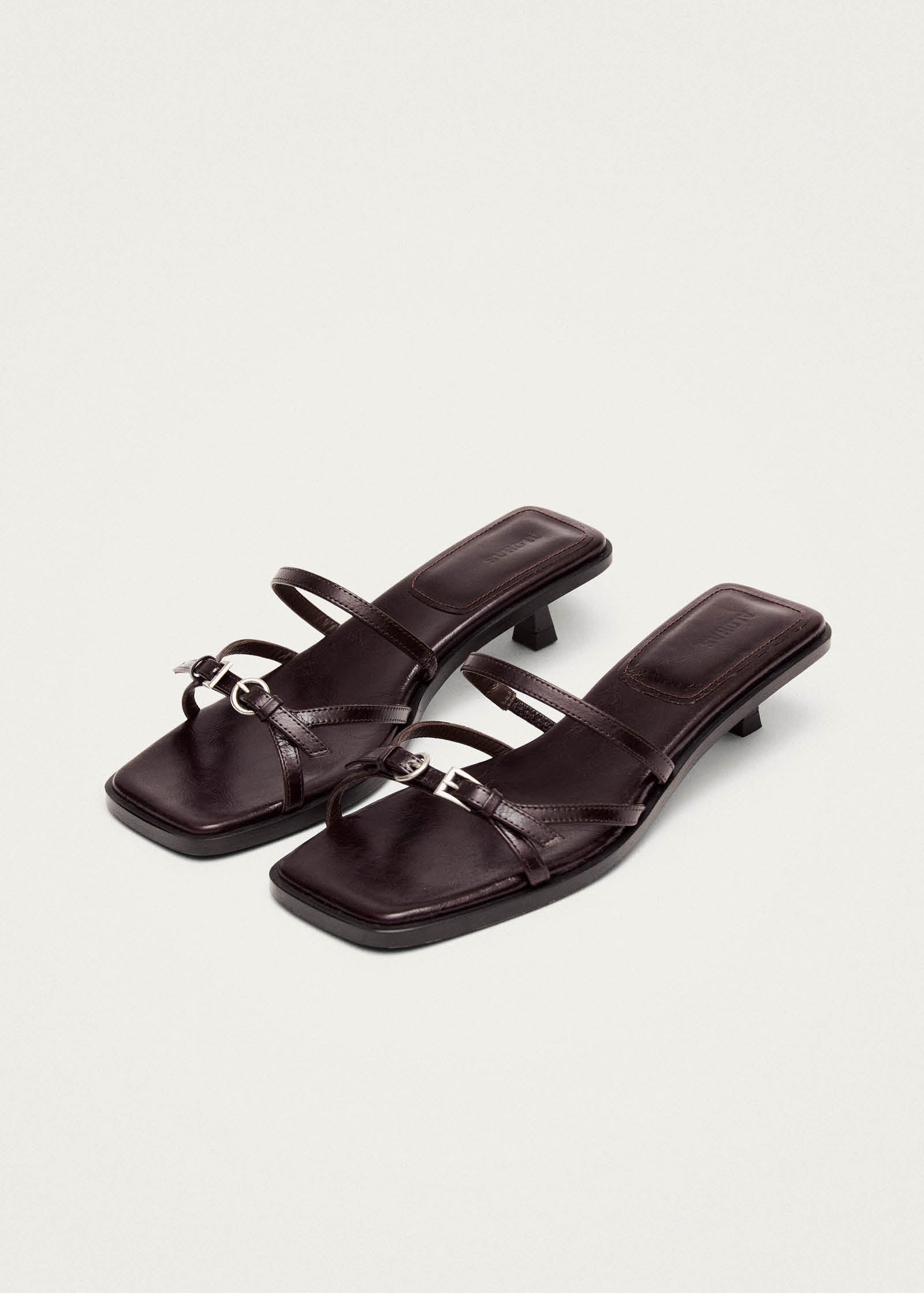 Liko Rift Dark Brown Leather Sandals