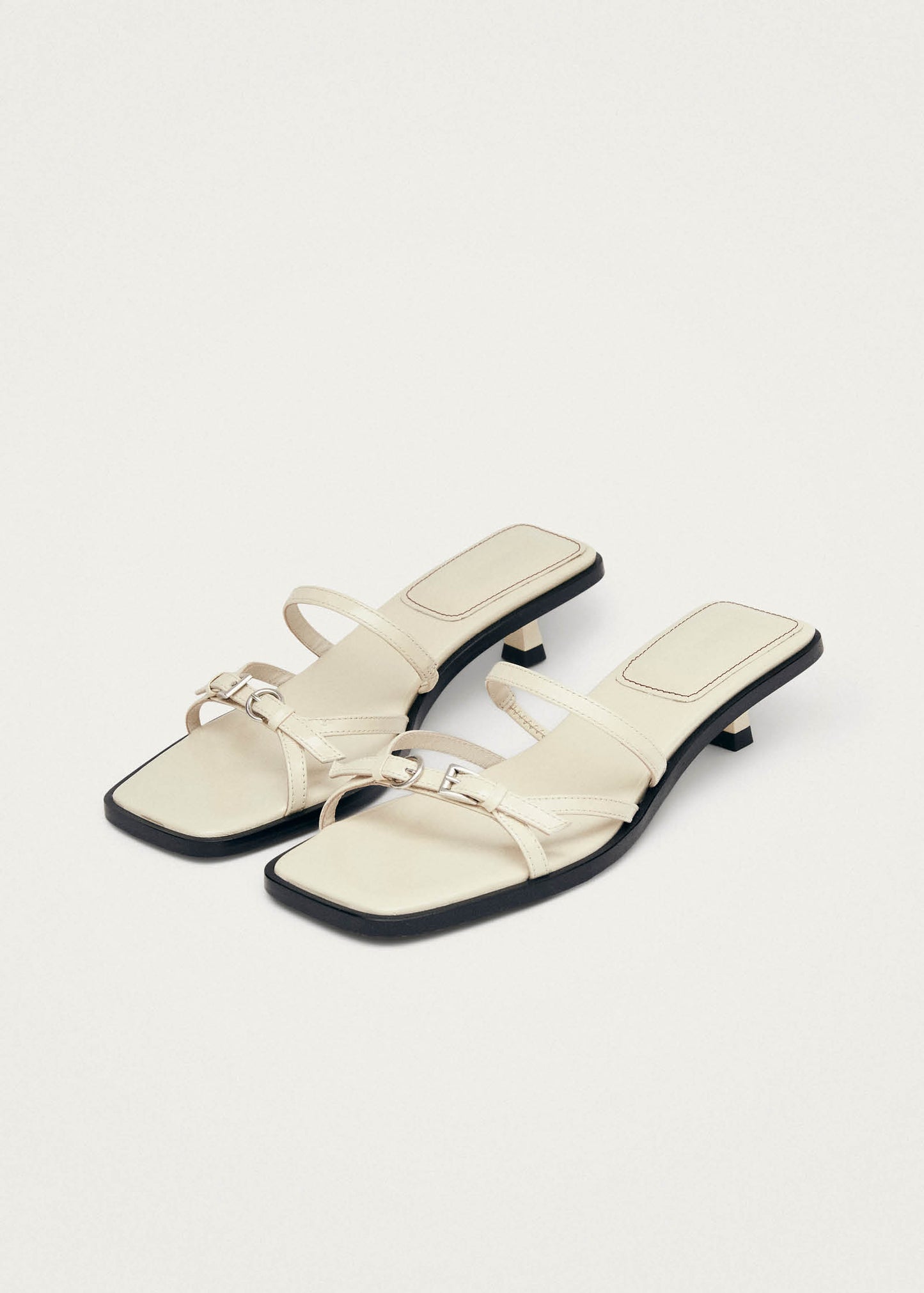 Liko Patent Cream Leather Sandals
