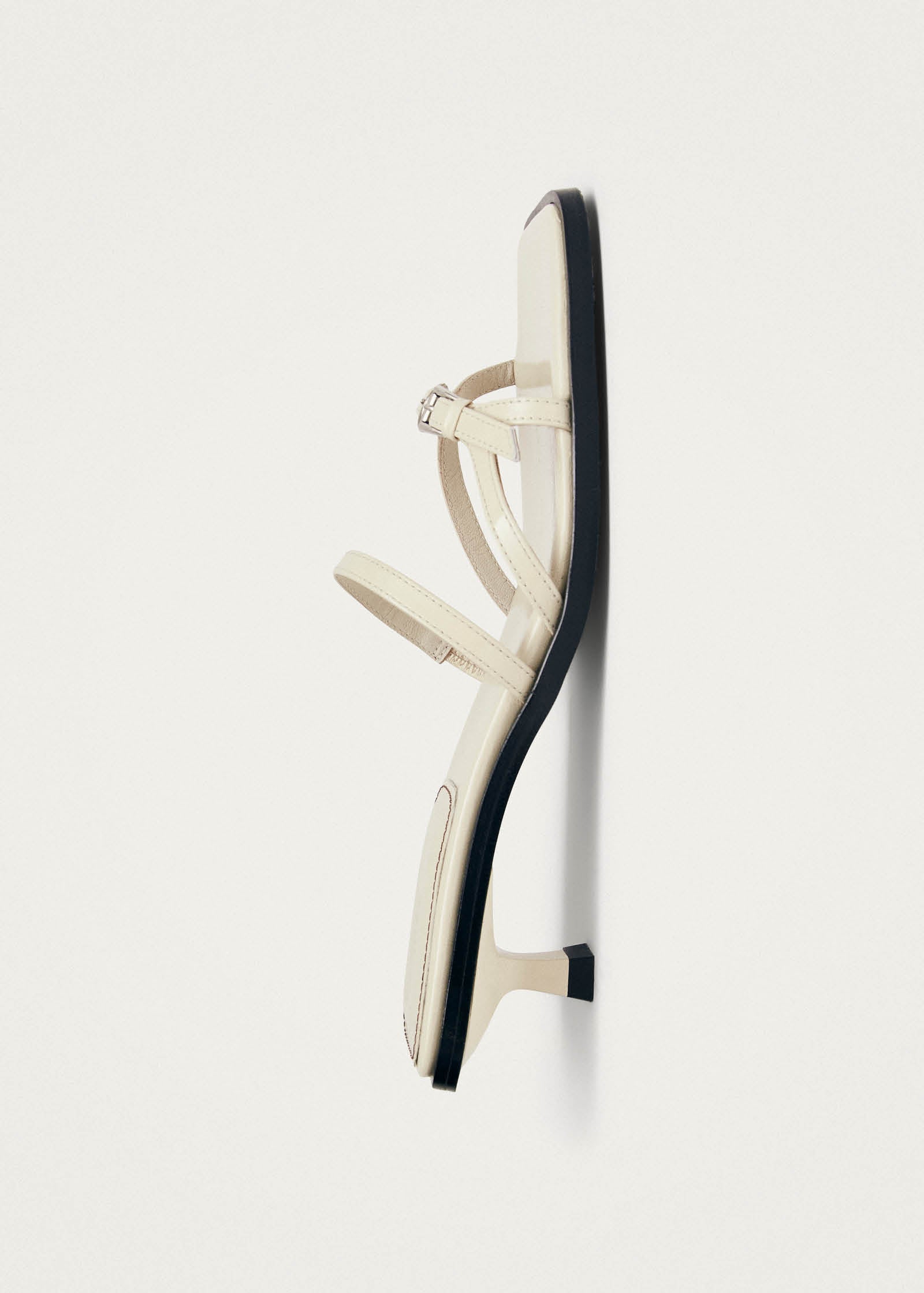 Liko Patent Cream Leather Sandals