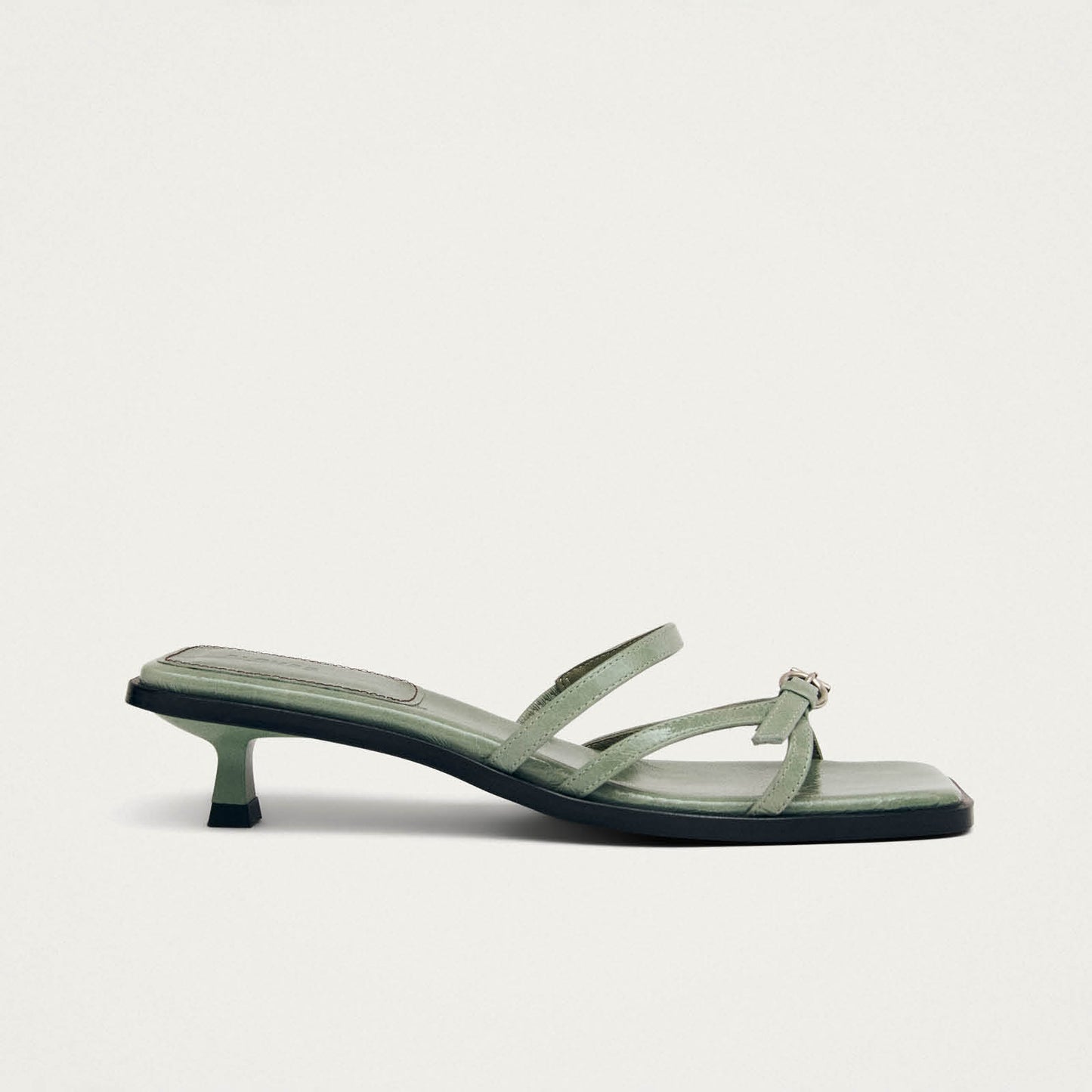 Liko Patent Matcha Leather Sandals