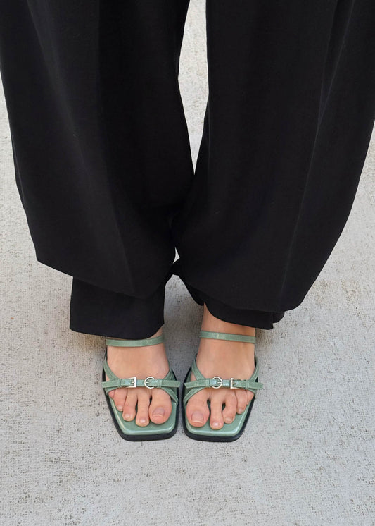 Liko Onix Sandali in Pelle Matcha-image