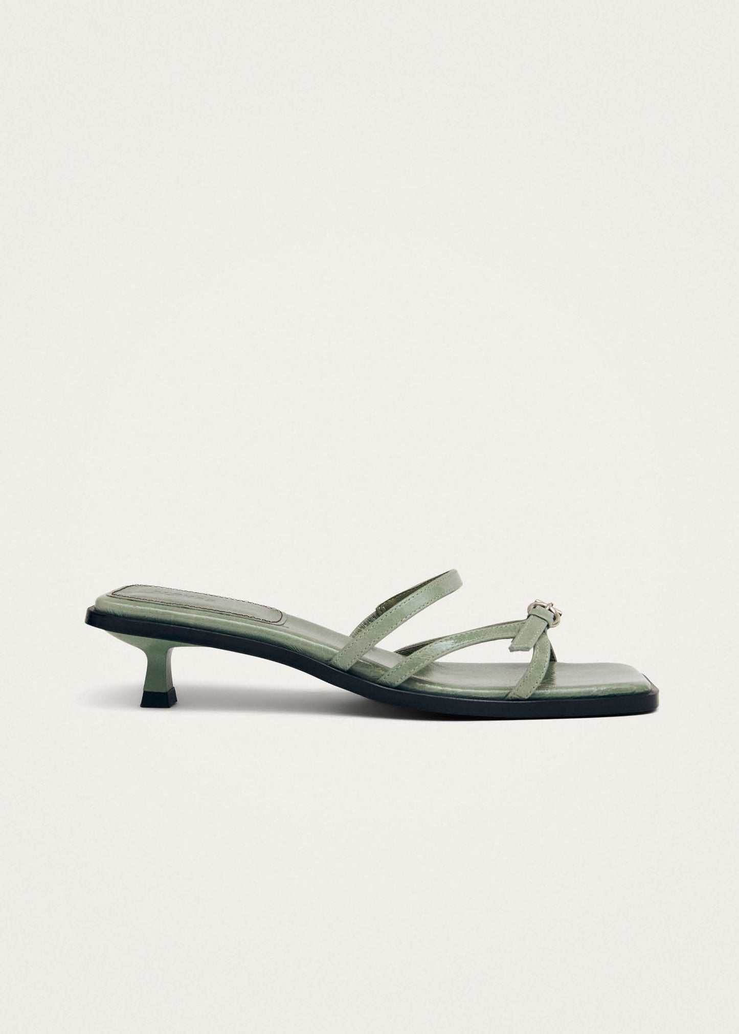 Liko Patent Matcha Leather Sandals