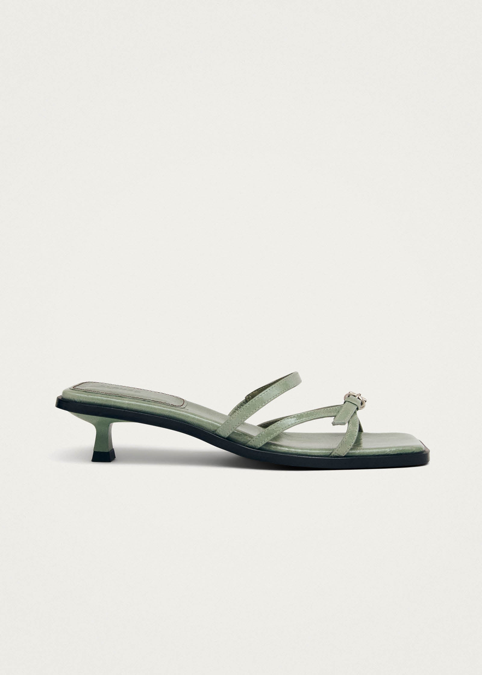 Liko Patent Matcha Leather Sandals