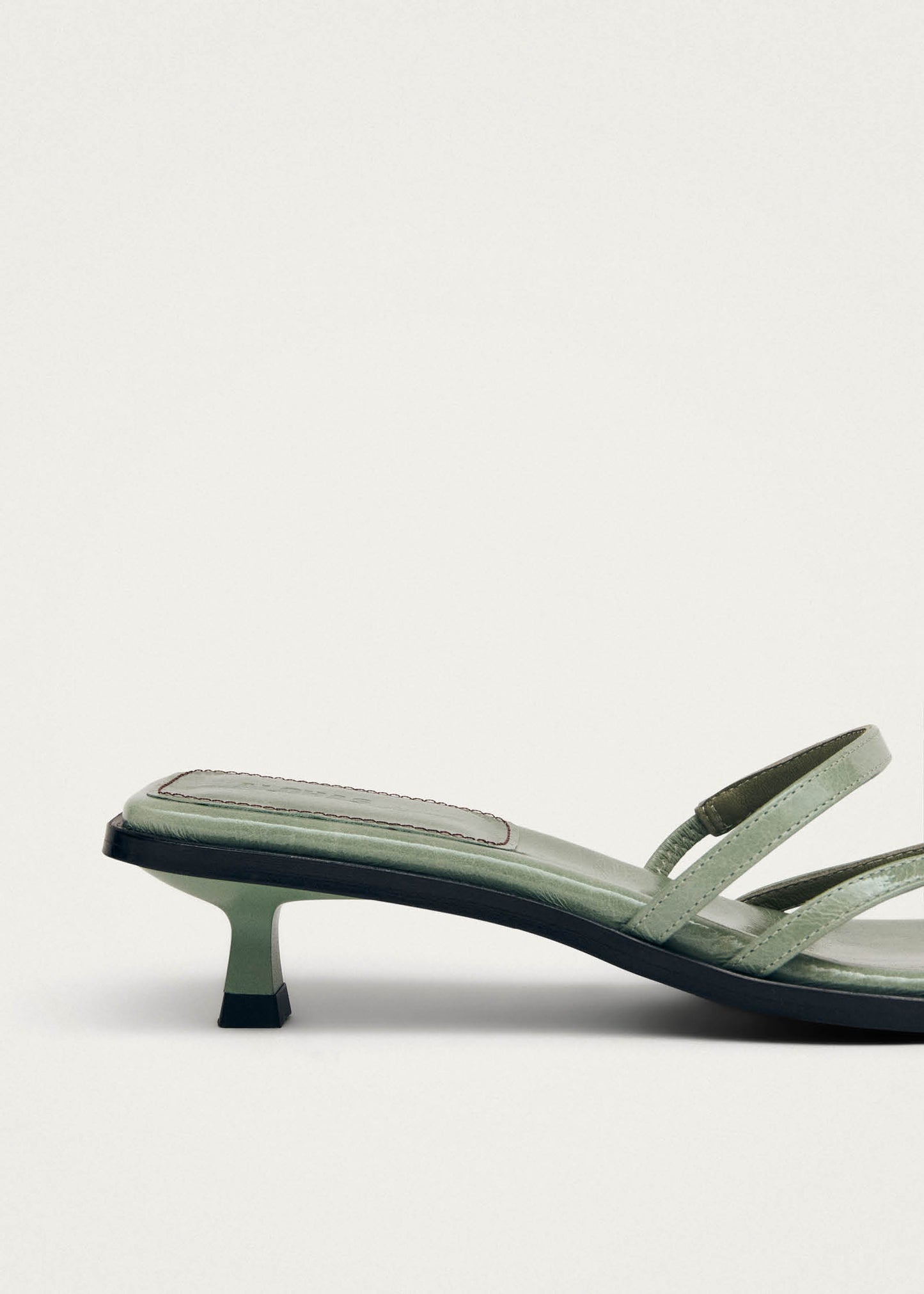 Liko Patent Matcha Leather Sandals