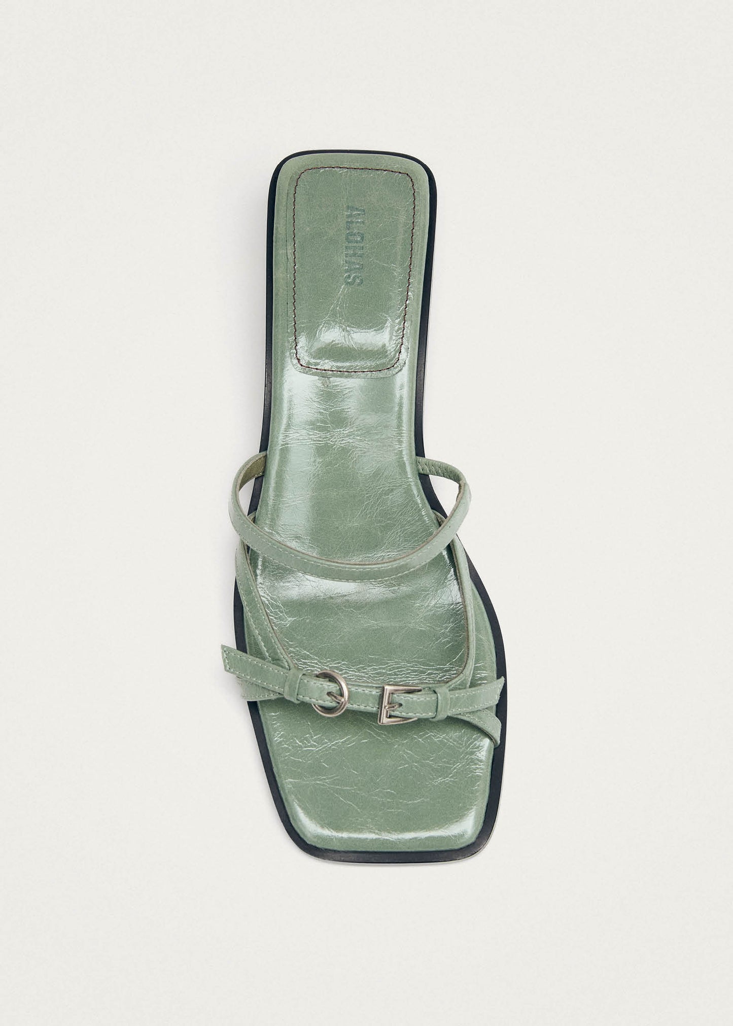 Liko Patent Matcha Leather Sandals