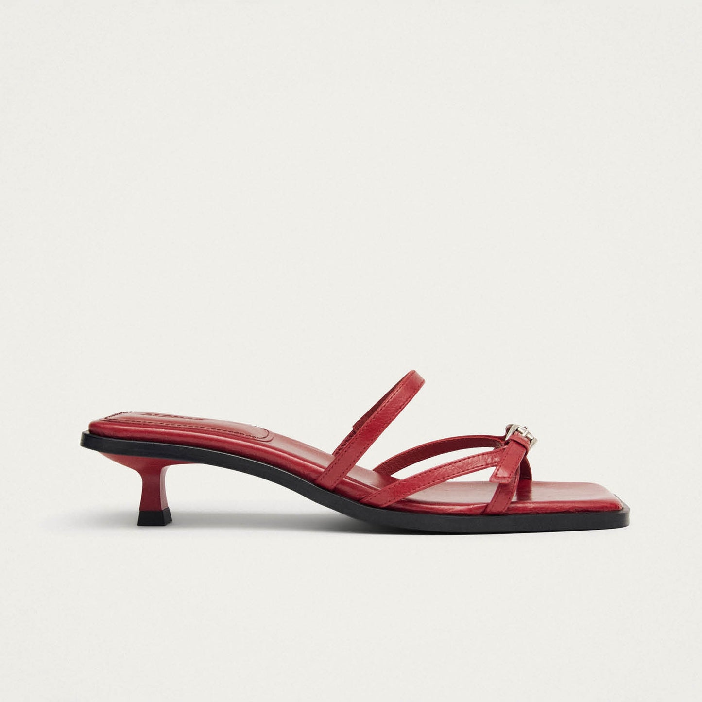 Liko Rift Red Leather Sandals