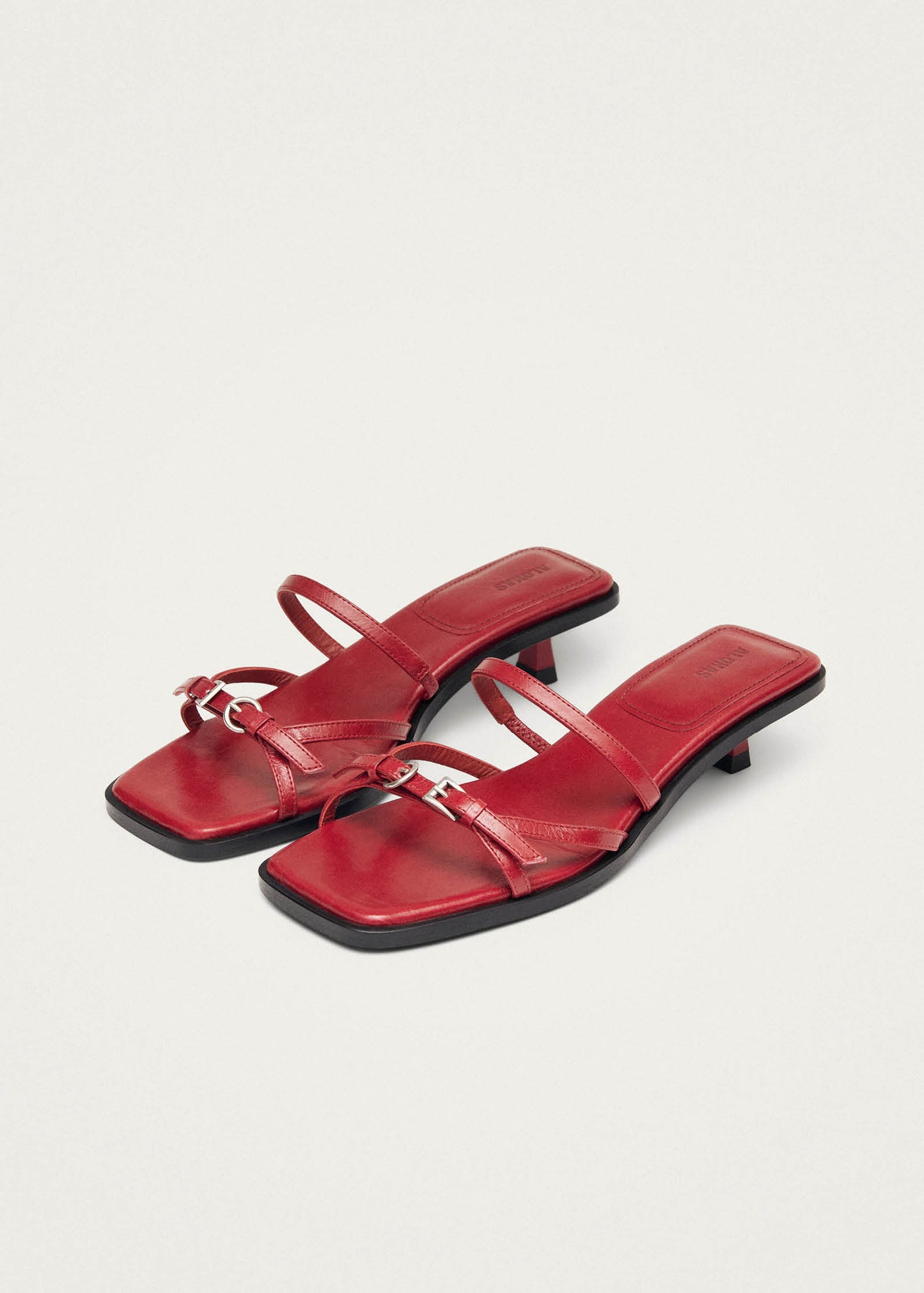 Liko Rift Red Leather Sandals