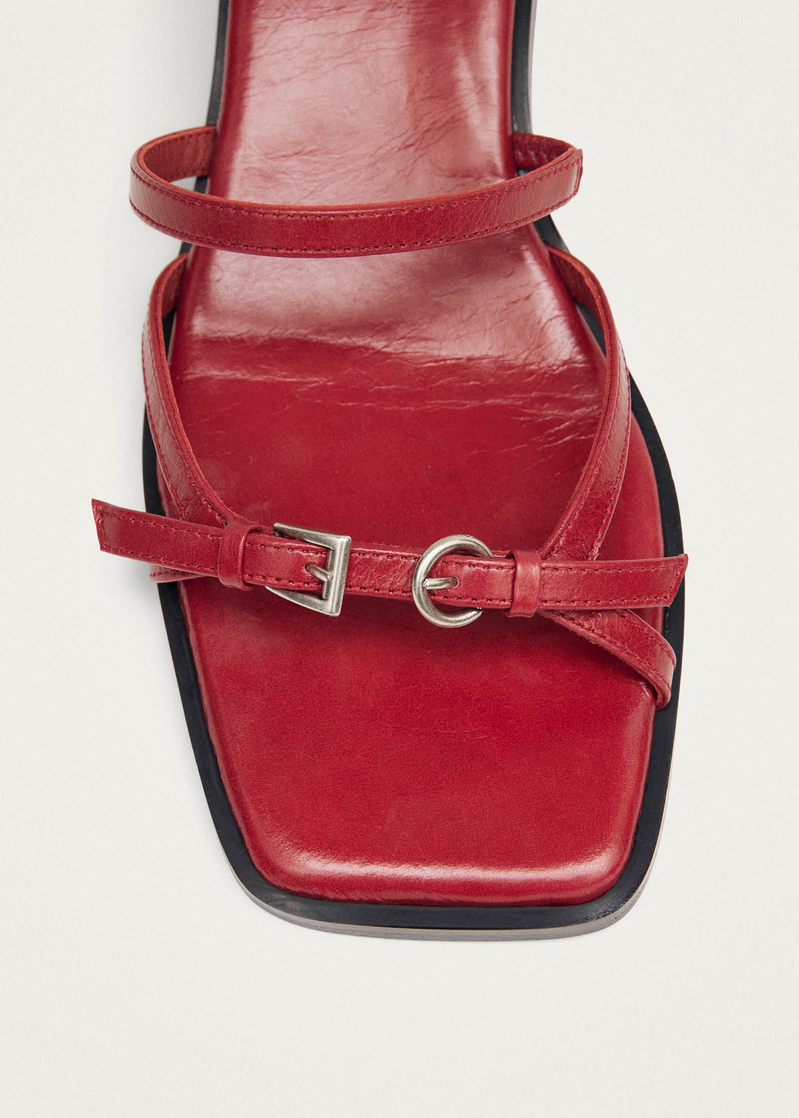 Liko Rift Red Leather Sandals