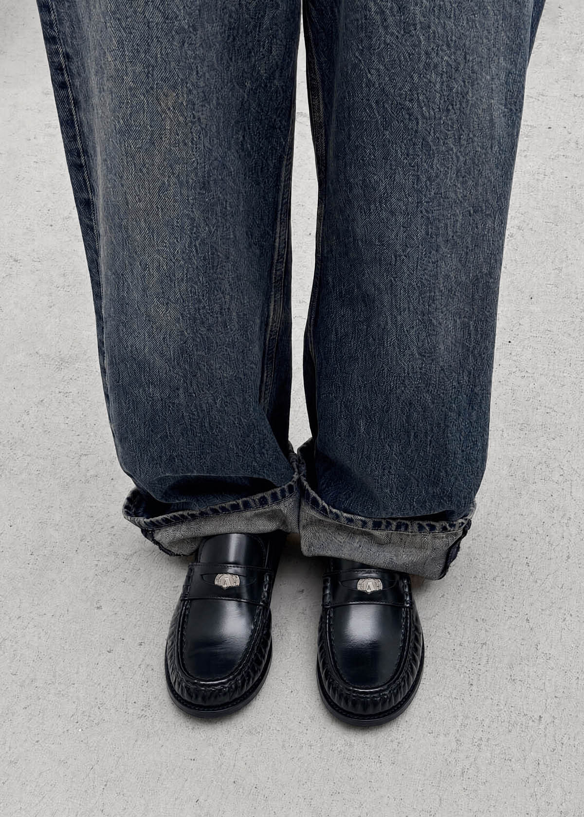 Linden Black Leather Loafers