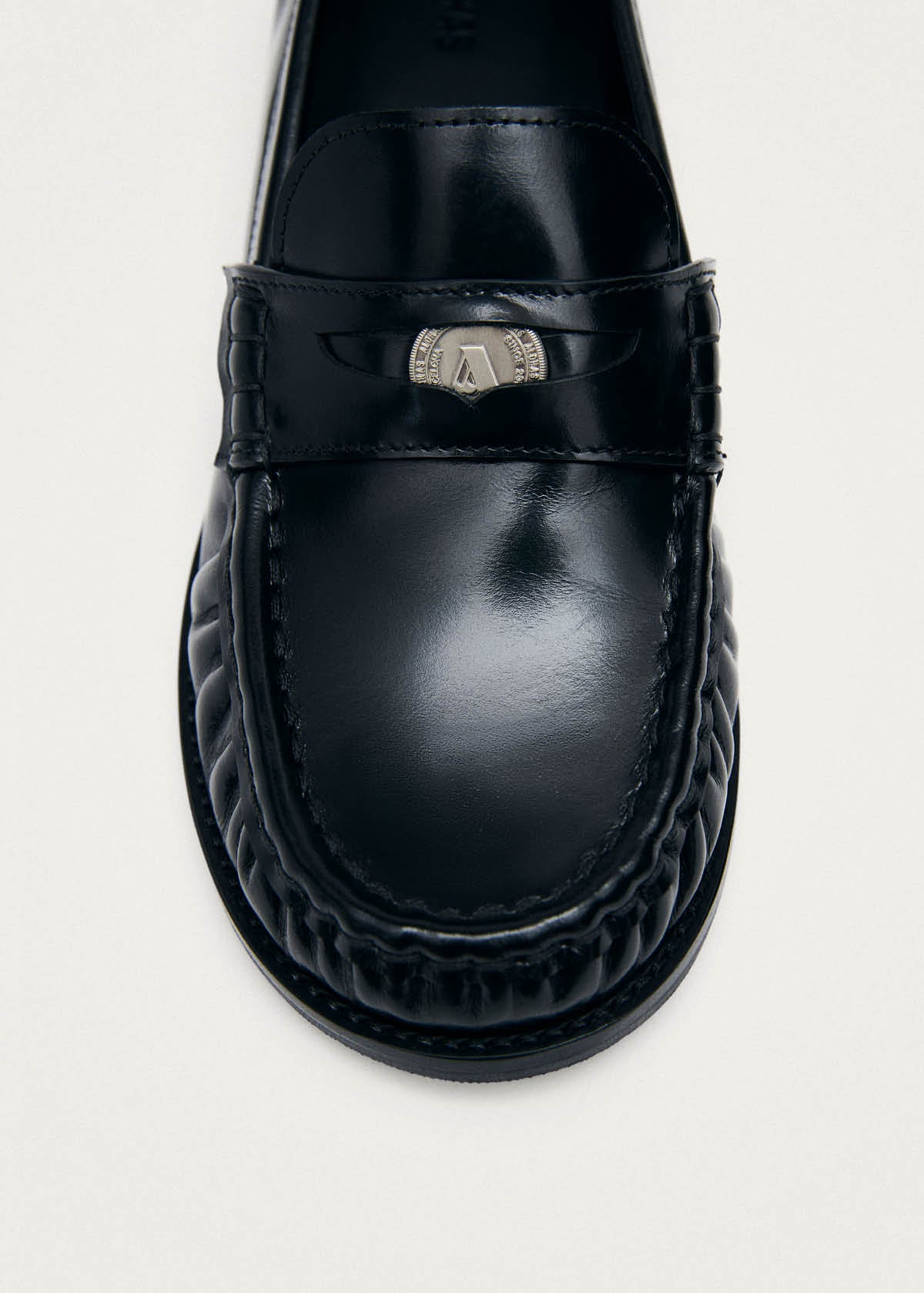 Linden Black Leather Loafers