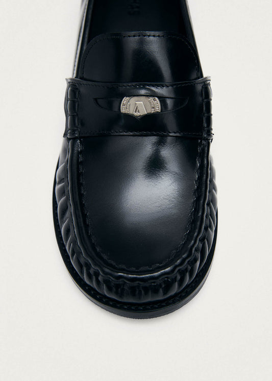 Linden Mocassins En Cuir Noir-image