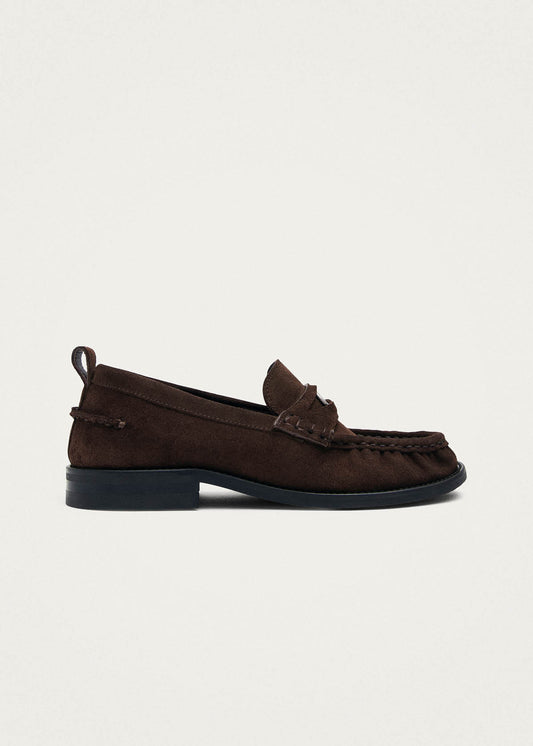 Linden Suede Brown Leather Loafers