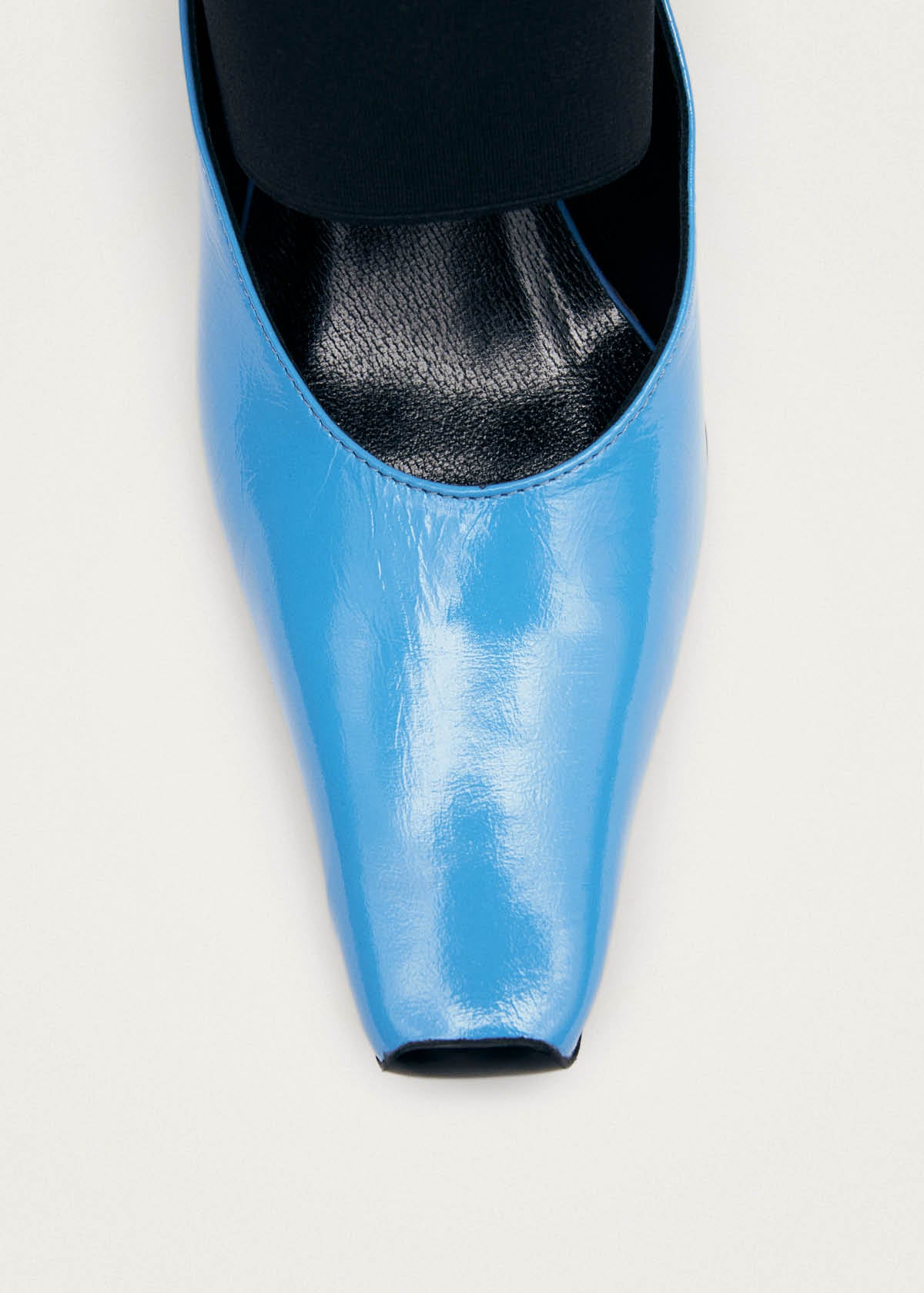 Lokahi Tacones de Cuero Color Azul Charol