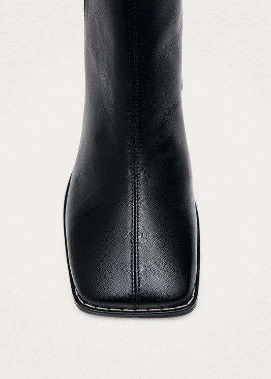 Luc Black Leather Ankle Boots-image