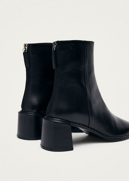Luc Black Leather Ankle Boots-image
