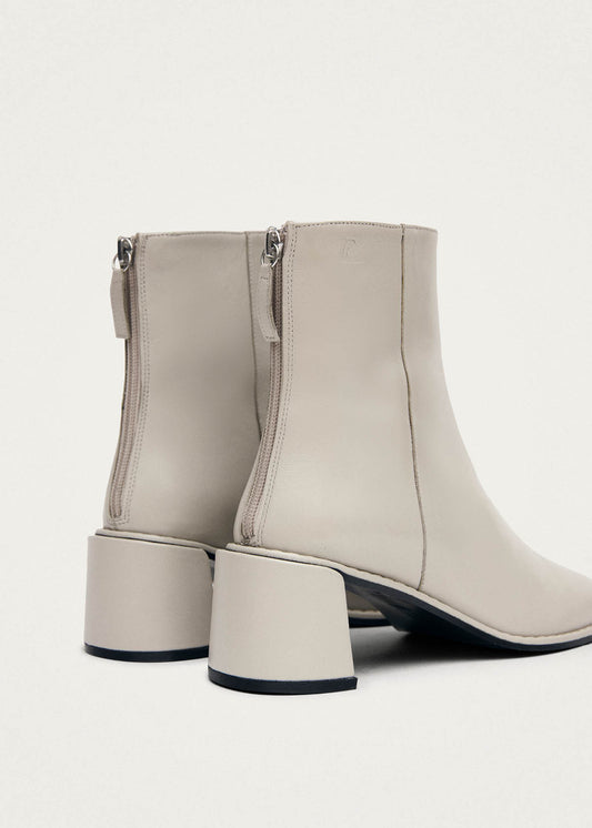 Luc Cream Leather Ankle Boots-image