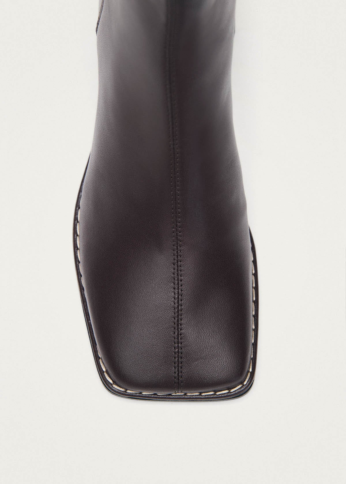 Luc Botines de Cuero Chocolate Oscuro