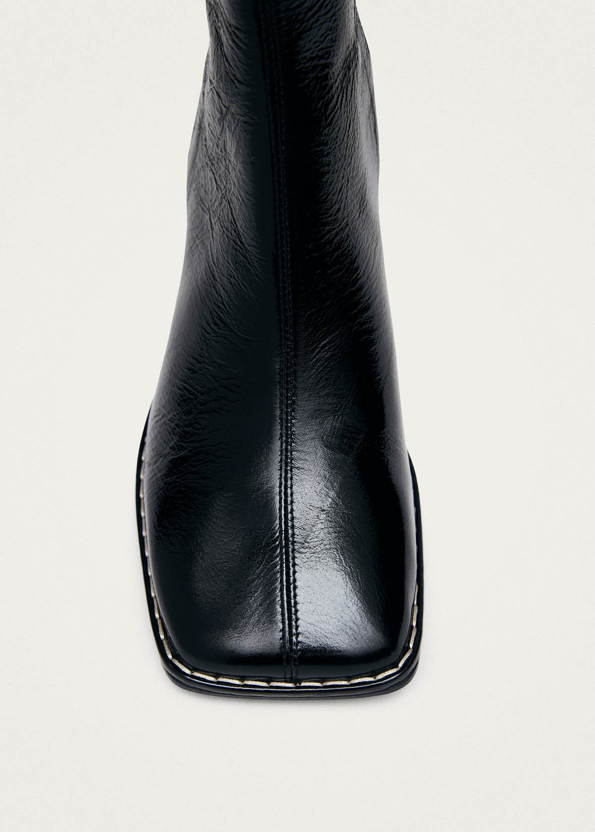 Botines de cuero negro Luc Patent