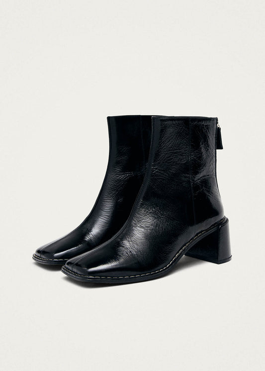 Botines de cuero negro Luc Patent-image