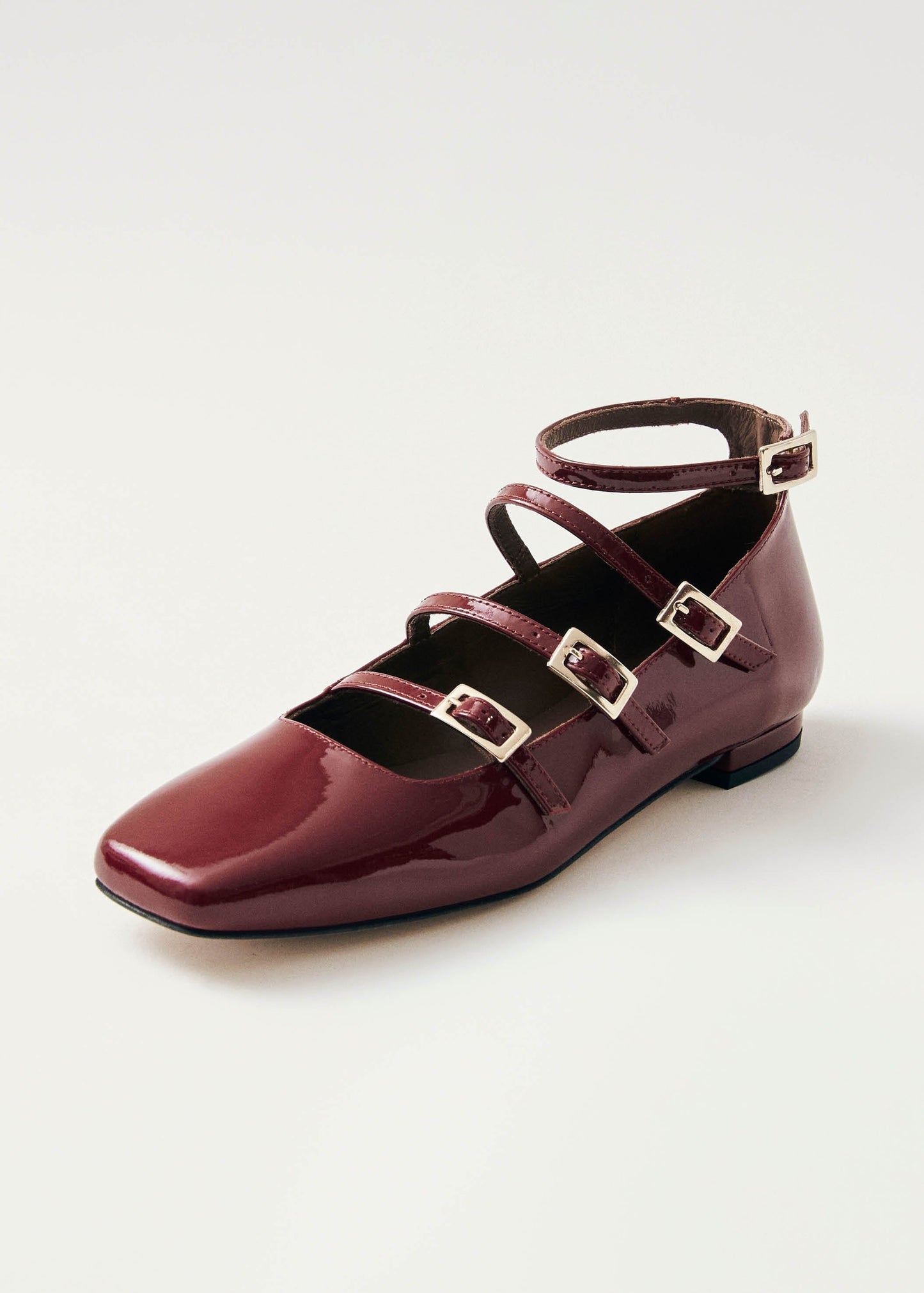 Luke Onix Wine Burgundy Leather Ballet Flats Ballet Flats ALOHAS