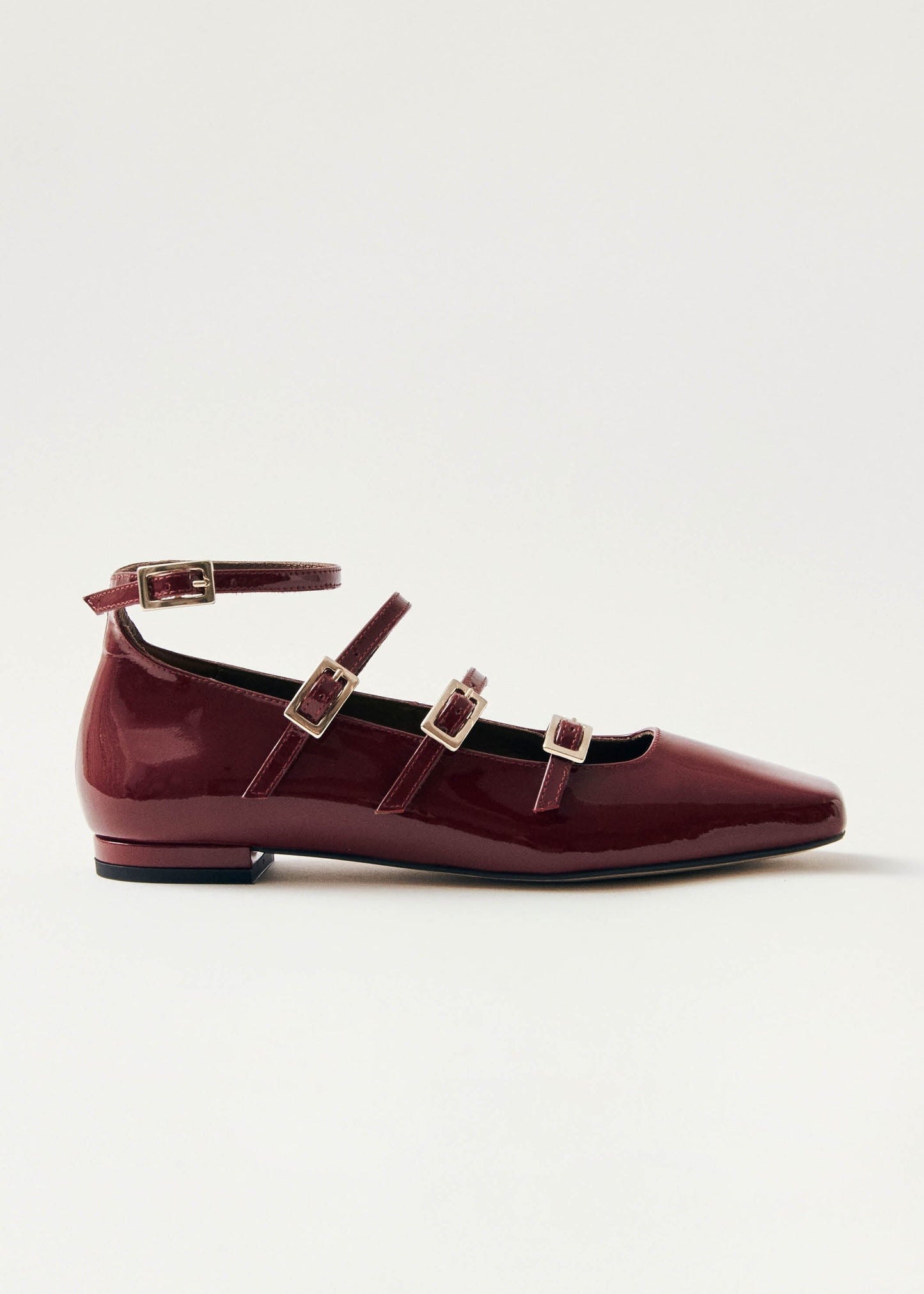 Luke Onix Wine Burgundy Leather Ballet Flats Ballet Flats ALOHAS