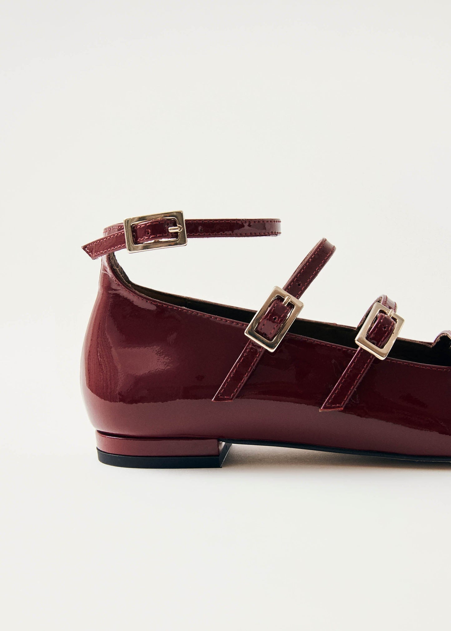 Luke Onix Wine Burgundy Leather Ballet Flats Ballet Flats ALOHAS